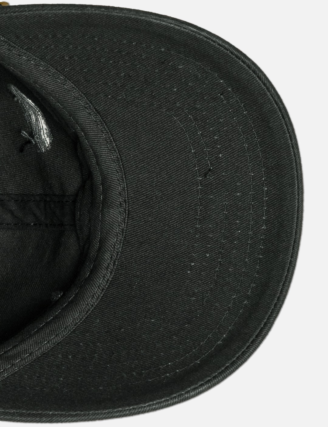 Black Hanging Button Cap view 15