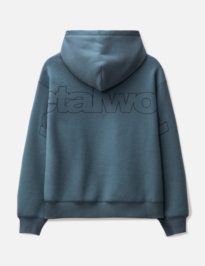Shop Metalwood Studio Reverse Twinkle Hooded Sweatshirt In Blue