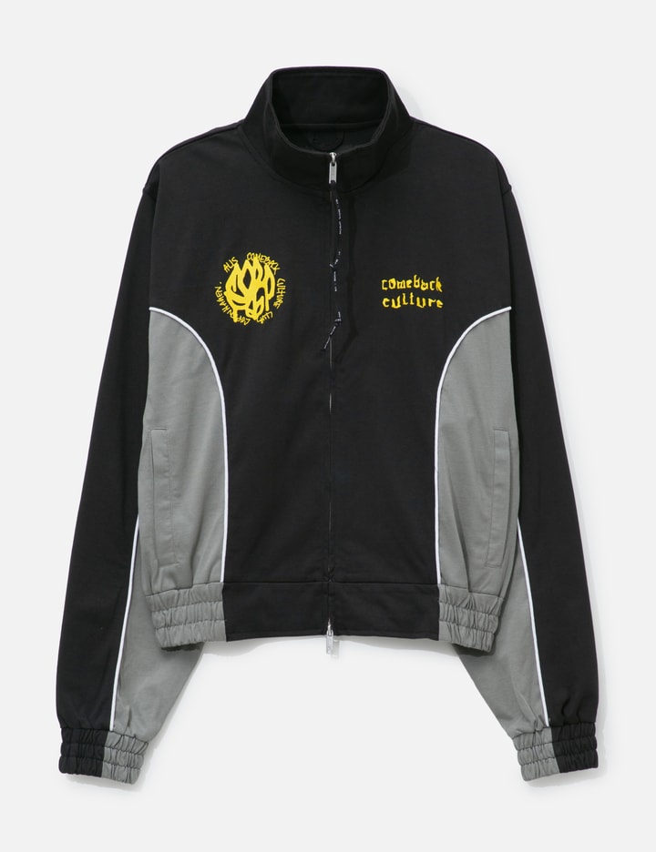 Hristo Tony Fit Track Top With Embroidery