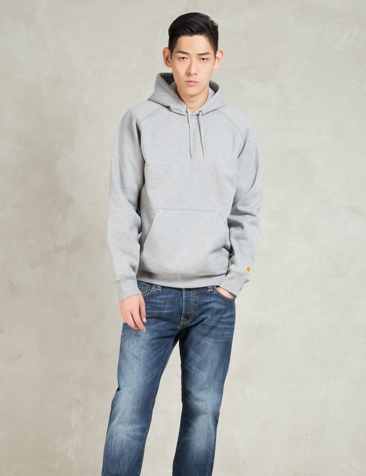 Grey Heather Hooded Chase Sweat Placeholder Image