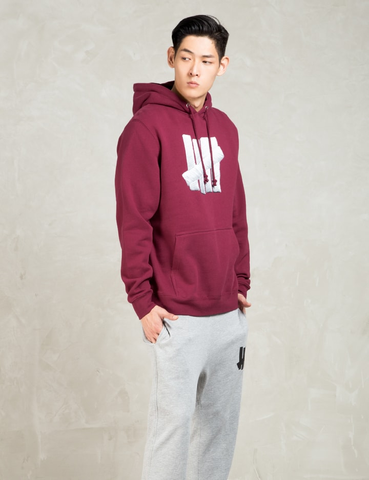 Burgundy Embroidery Strike Hoodie Placeholder Image