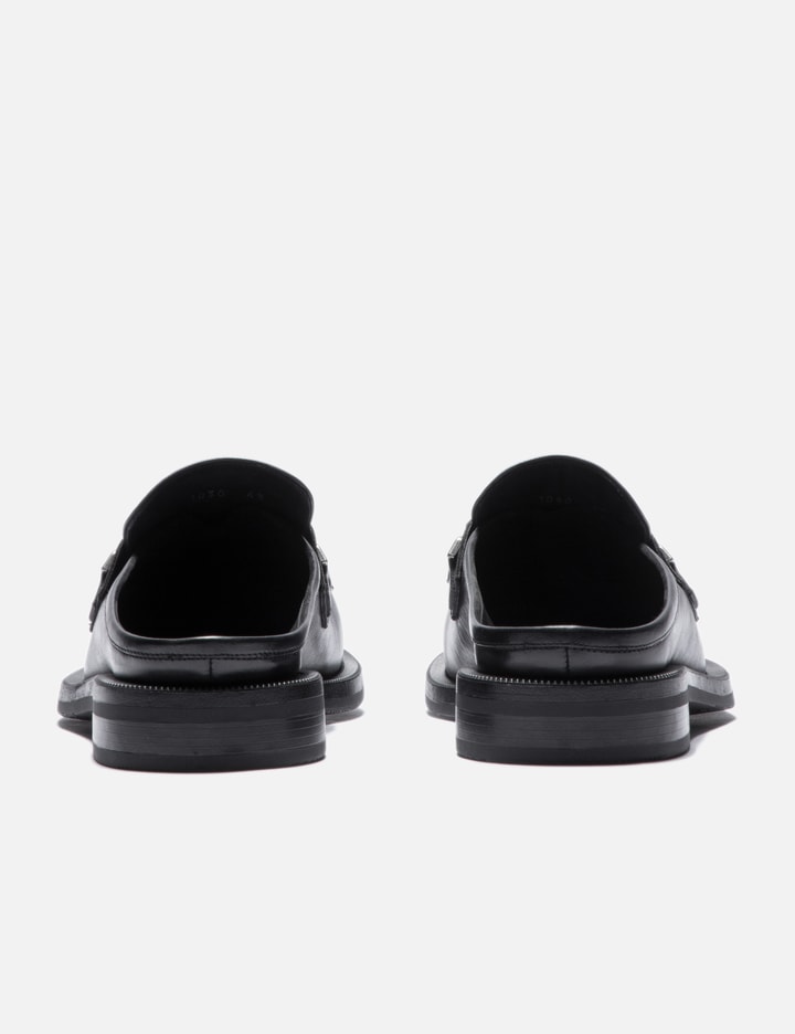 WOMENS BULB TOE MULE IN BLACK