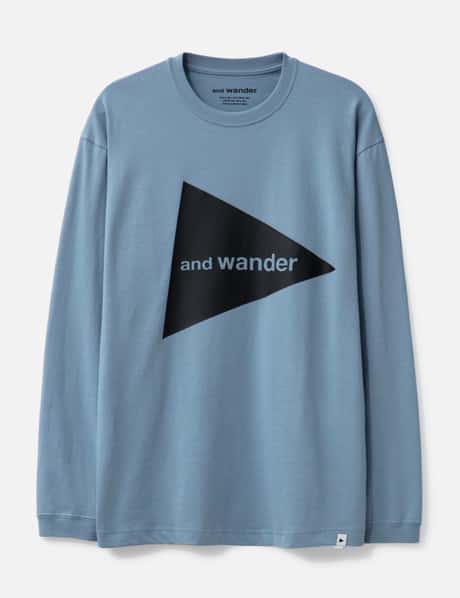 and wander and wander Logo Long Sleeve T-shirt