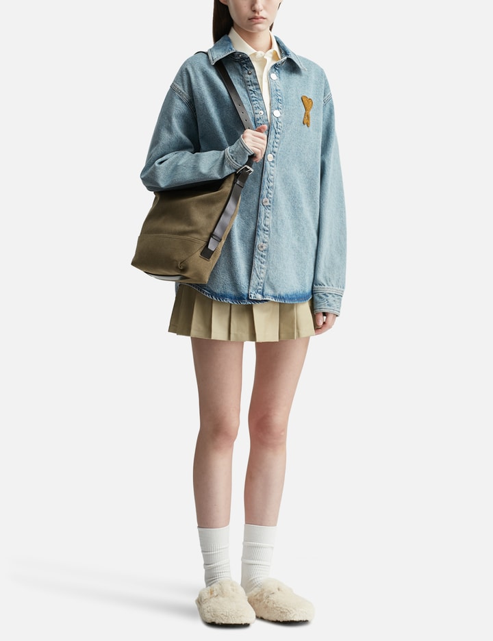 Blue Cotton Knitted Ami De Coeur Overshirt Placeholder Image