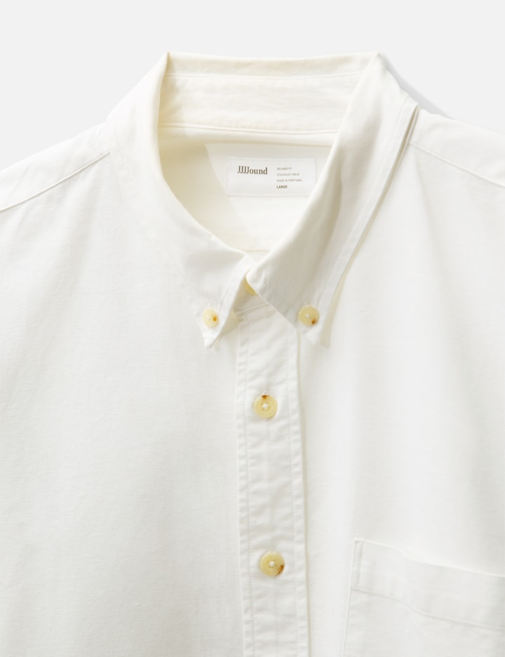 Shop Jjjjound Heavy Weight Oxford Shirt In White