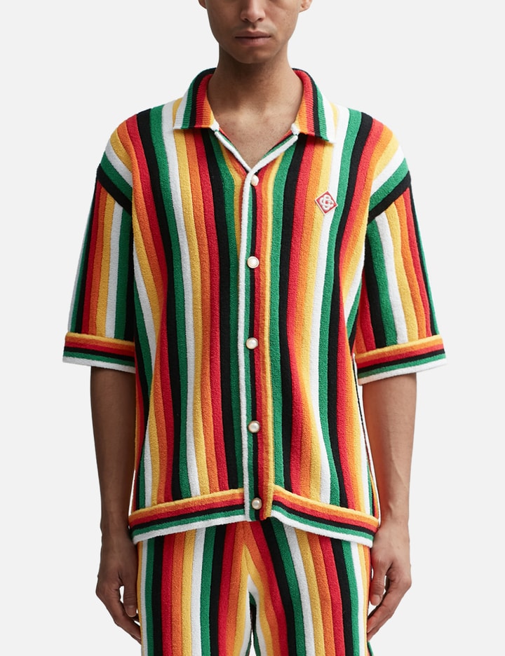 Striped Towelling Shirt Placeholder Image