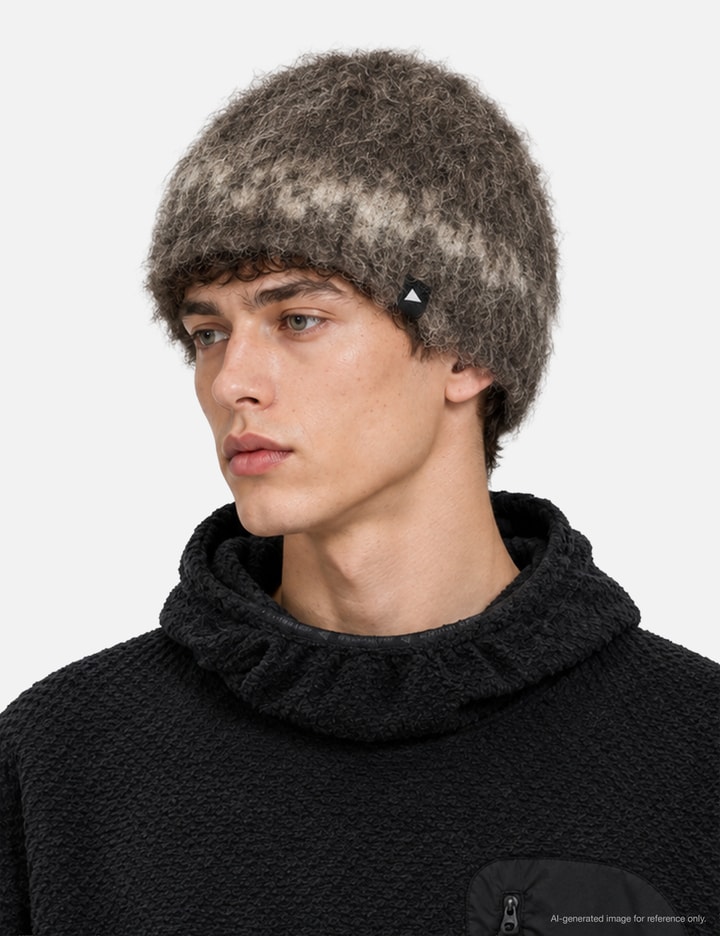 and wander Jacquard Shaggy Knit Cap