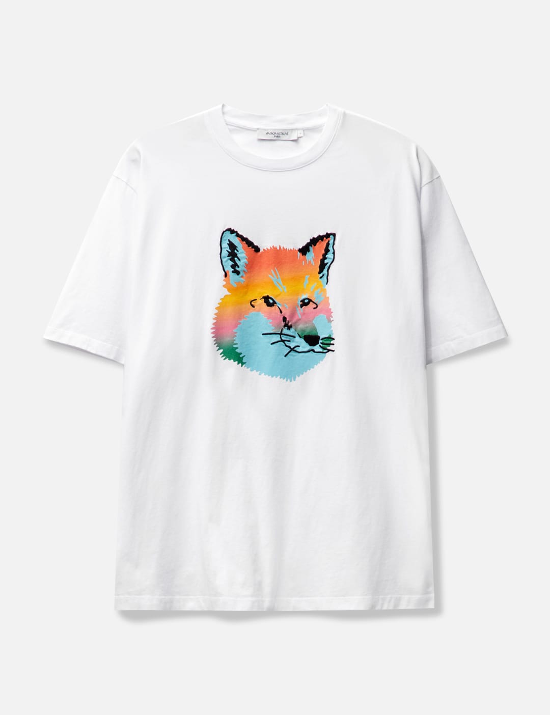 Maison Kitsune VIBRANT FOX HEAD EASY T-SHIRT