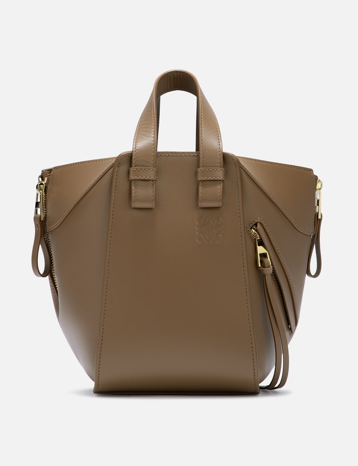 Loewe Hammock Compact Top Handle Bag In Brown