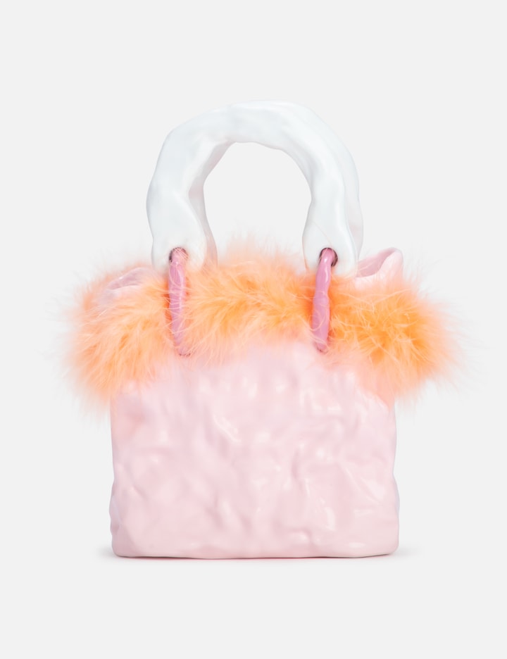 Shop Ottolinger Signature Ceramic Bag Fluff In Pink