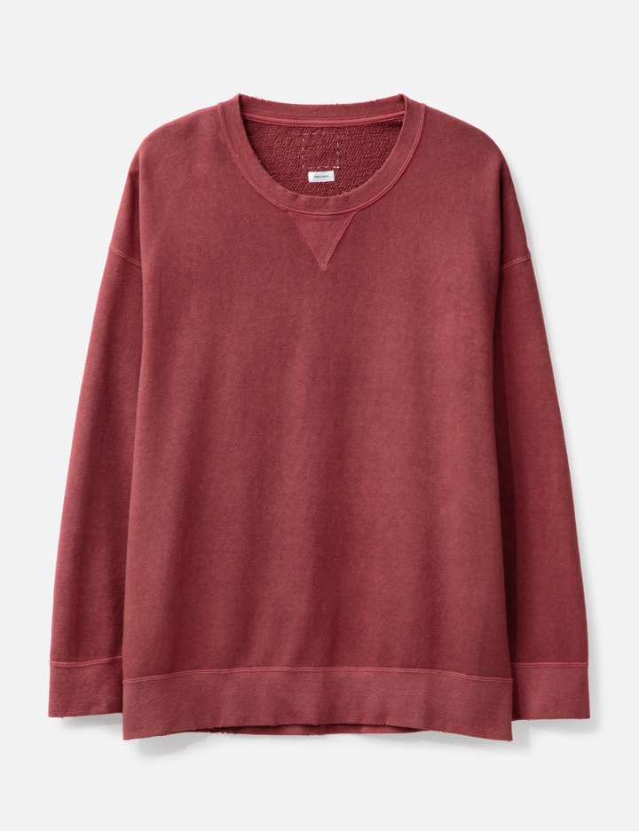 VISVIM JUMBO SWEAT L/S in Red (UNEVEN DYE) Placeholder Image