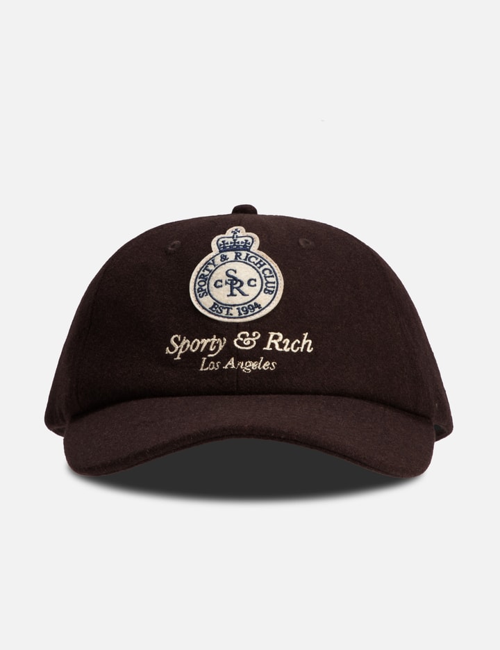 Sporty &amp; Rich Crown La Wool Hat In Burgundy