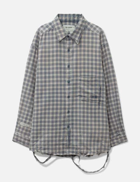ANACHRONORM Check Remade Wide Shirts