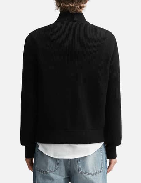 Diamond-Quilted Zip Cardigan view 12