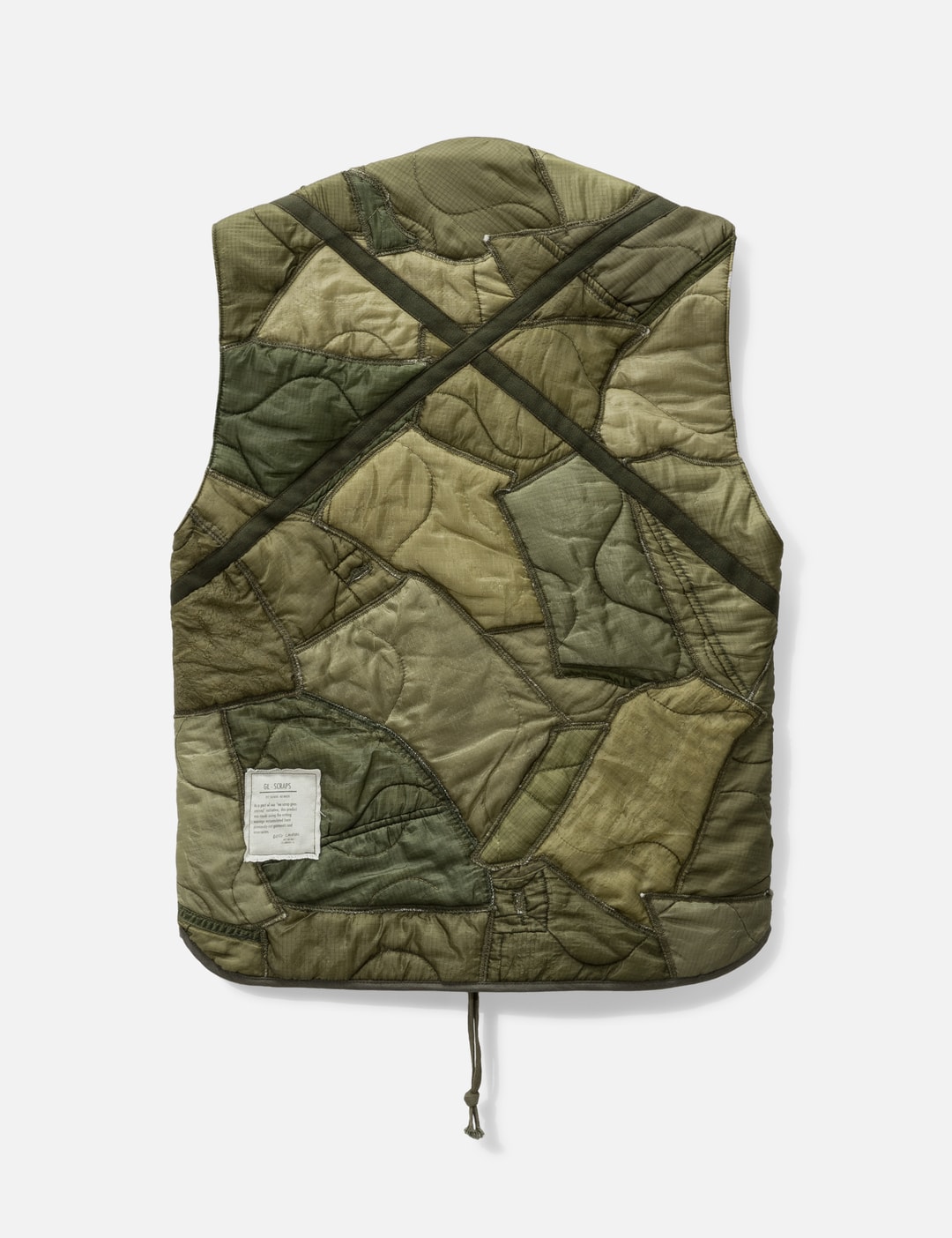Mixed Puffer Zip Vest view 9