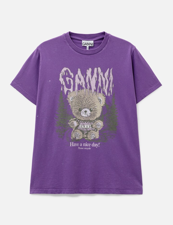Ganni T-Shirt With Forest Teddy