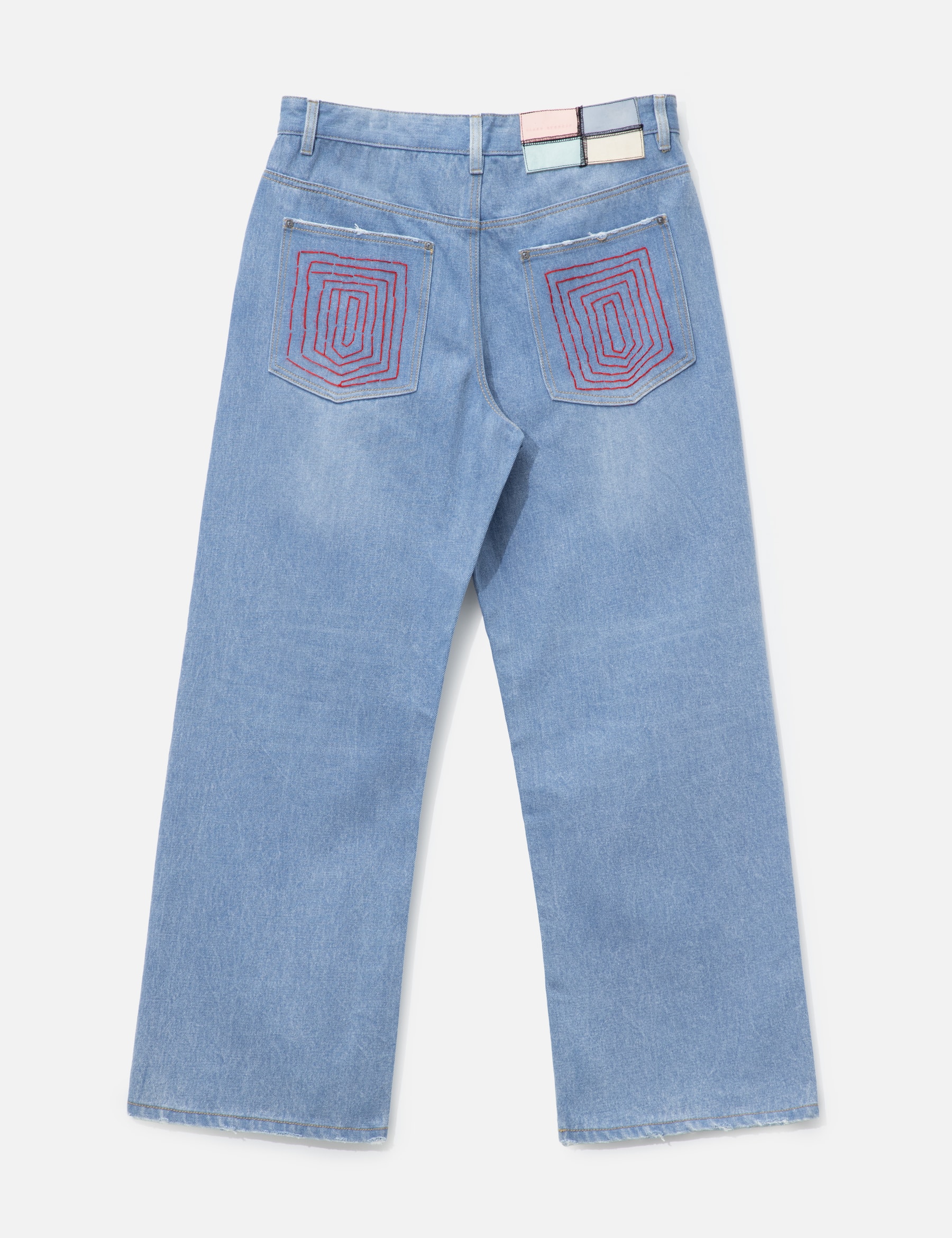 Light Blue Straight Leg Denim view 17