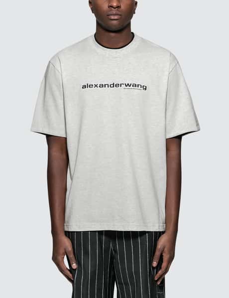 Alexander Wang Grey Printed Double T-Shirt Alexander Wang