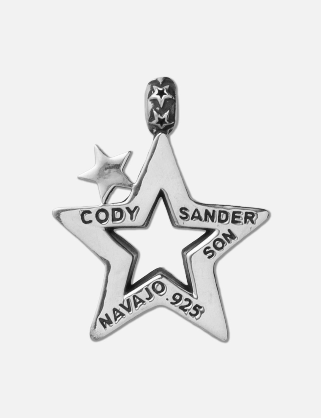 Small Cutout Star Squared Pendant view 7