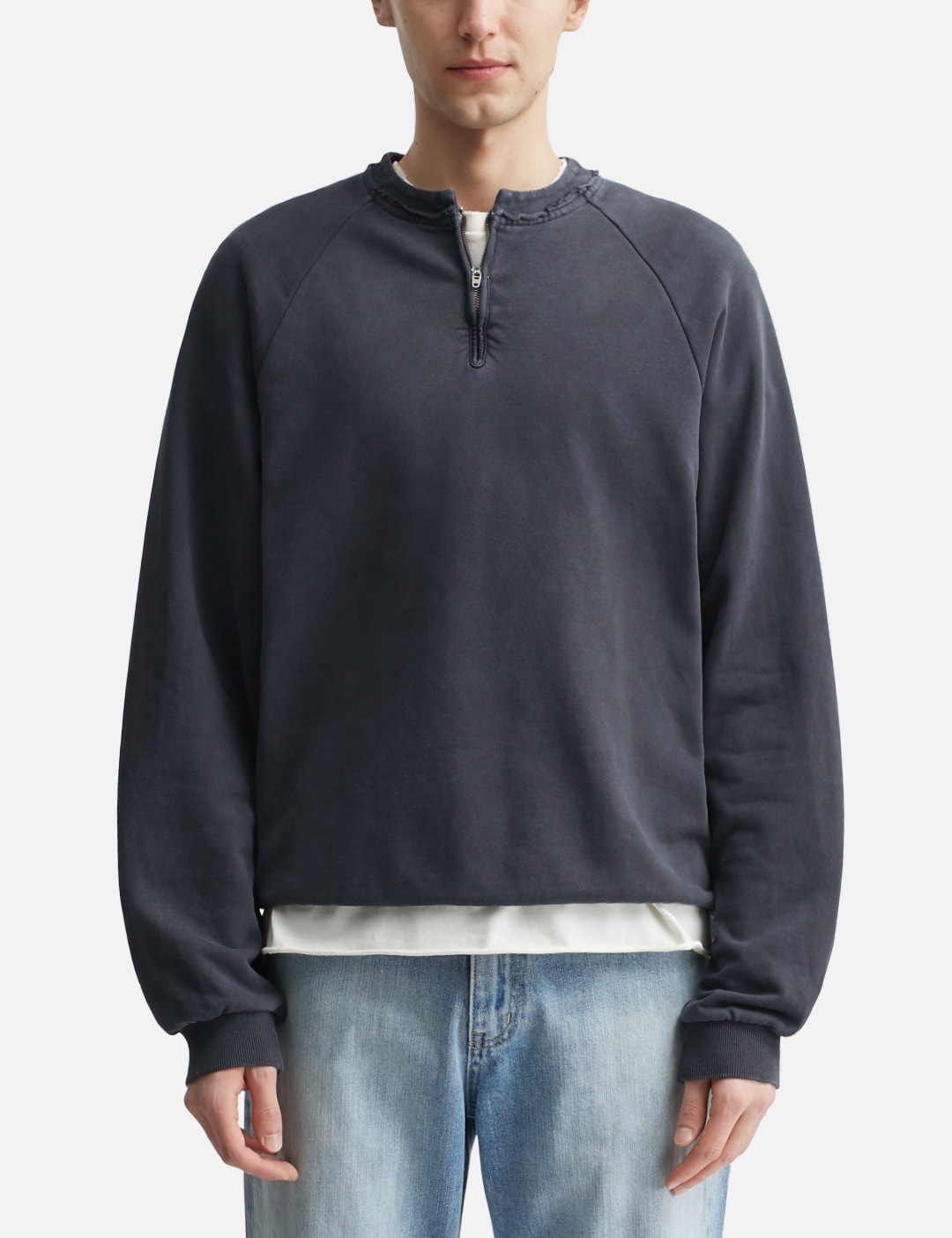 Garment Dyed Zip Sweatshirt view 18