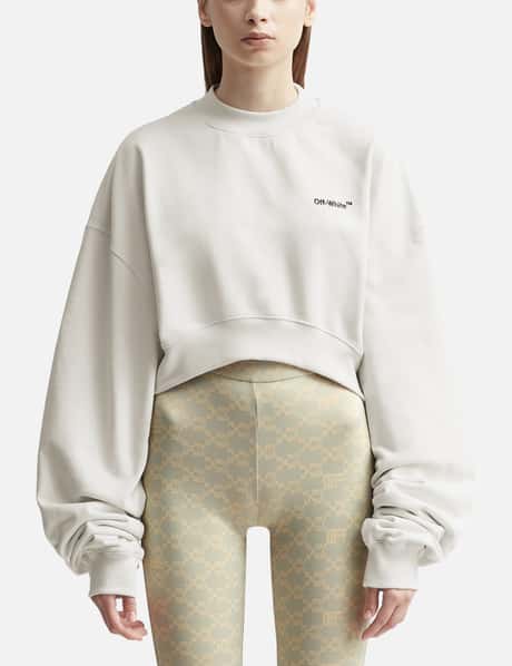 Off-White™ For All Cropped Crewneck Sweatshirt