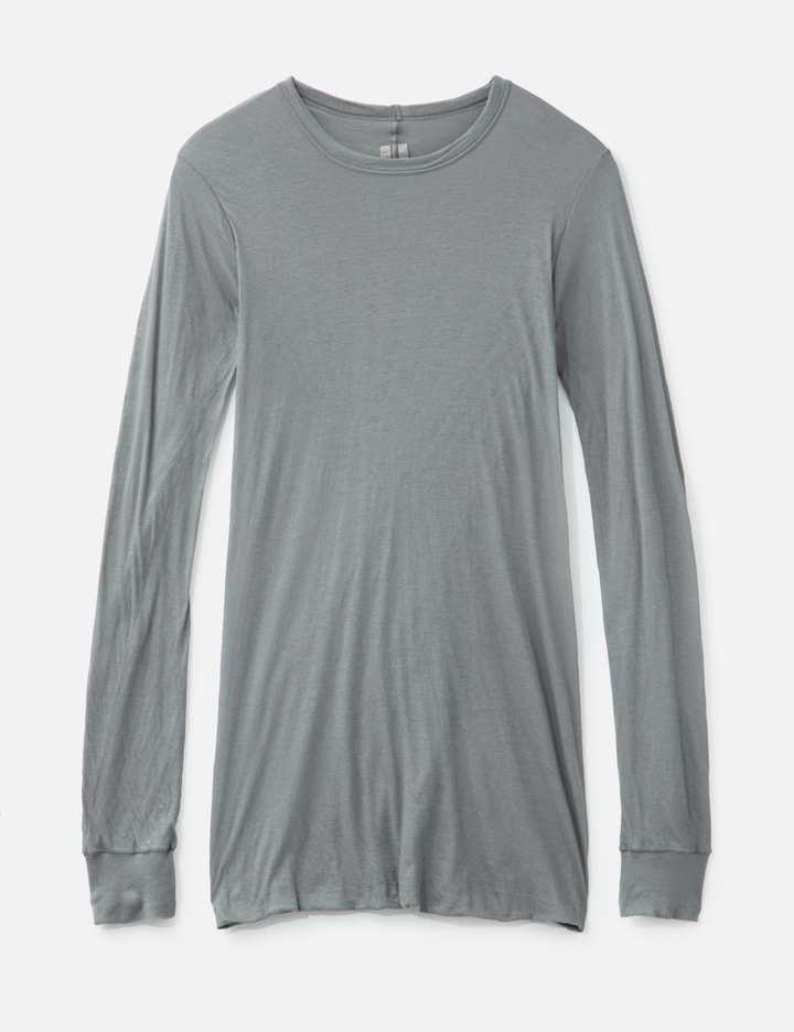Rick Owens Double Long Sleeve T-shirt In Gray