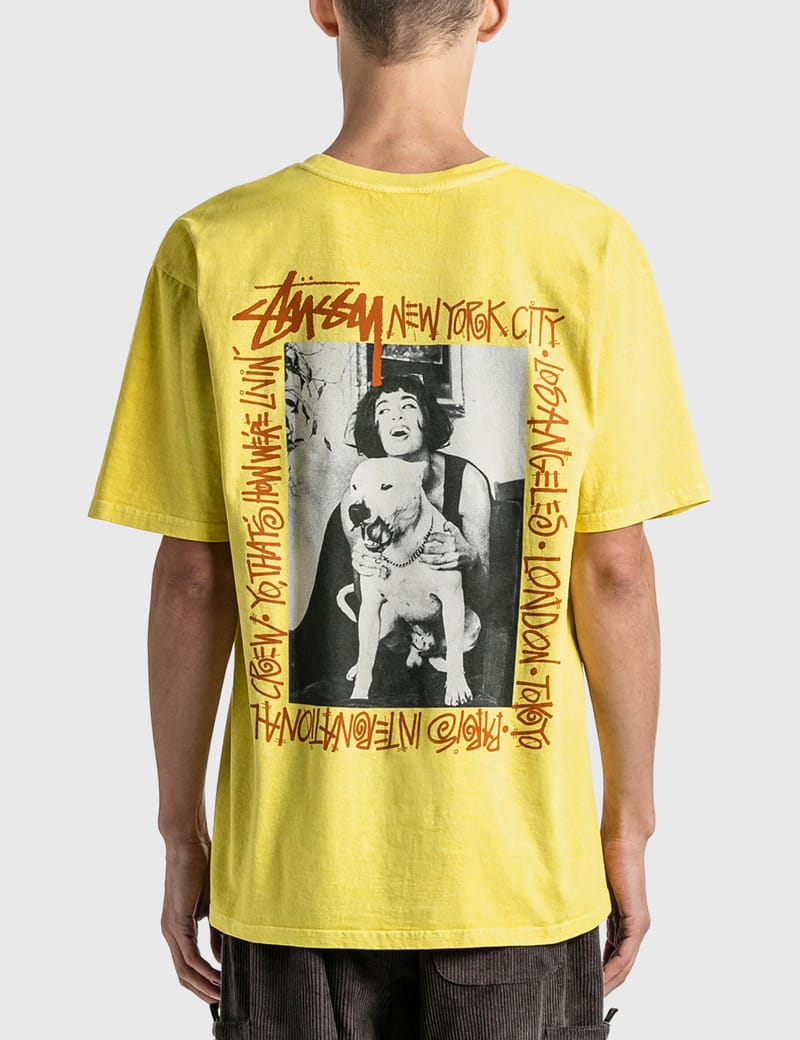 stussy how we re livin pigment dyed tee