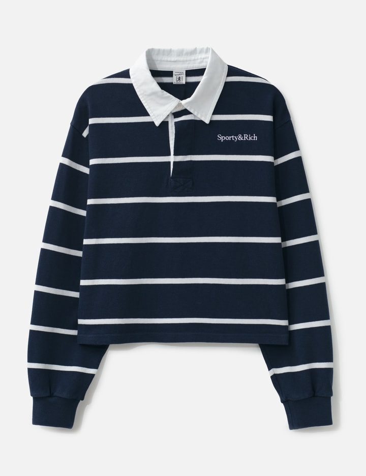 Sporty & Rich Serif Logo Rugby Polo