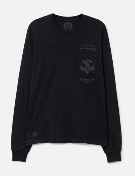 Chrome Hearts Tonal Paris Long Sleeve Pocket T-shirt