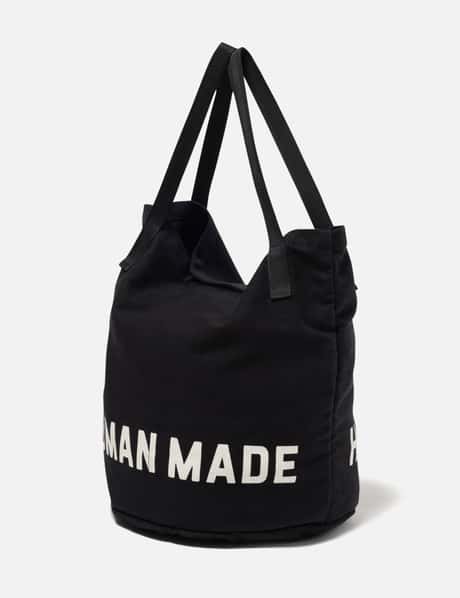 Human Made Balloon Tote - コットンキャンバス製のマチ付きトート、内 