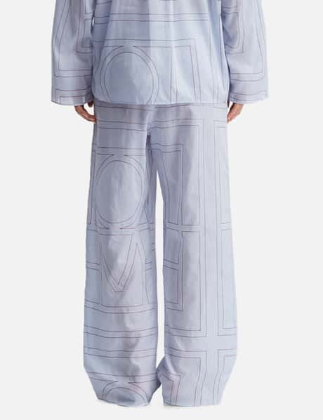 Monogram Cotton-Blend PJ Bottoms view 12