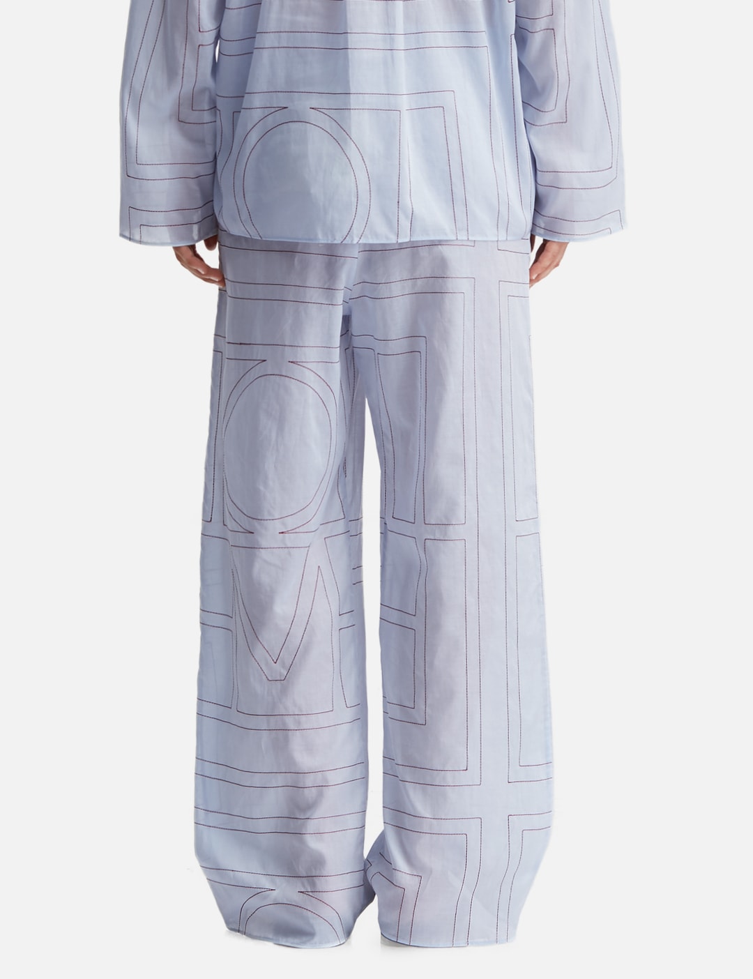 Monogram Cotton-Blend PJ Bottoms view 13
