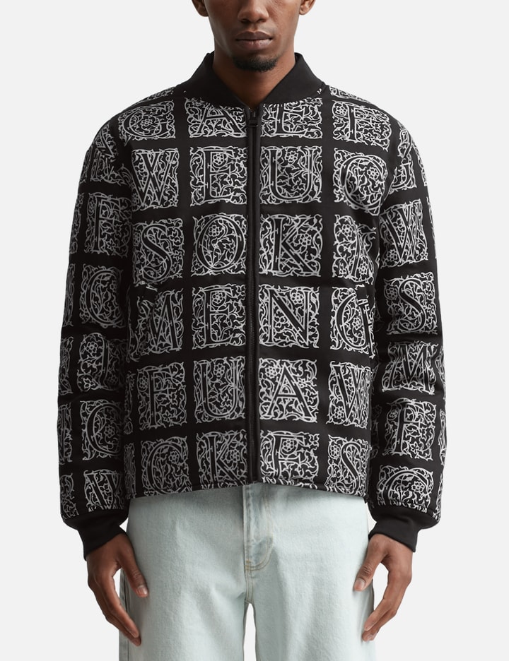 Fucking Awesome Filigree Bomber Jacket In Black