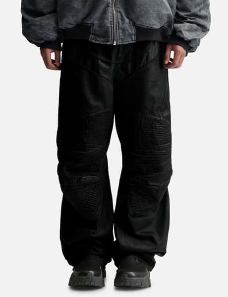 PROJECT G/R - COATED BIKER ARMOURED PANTS | HBX