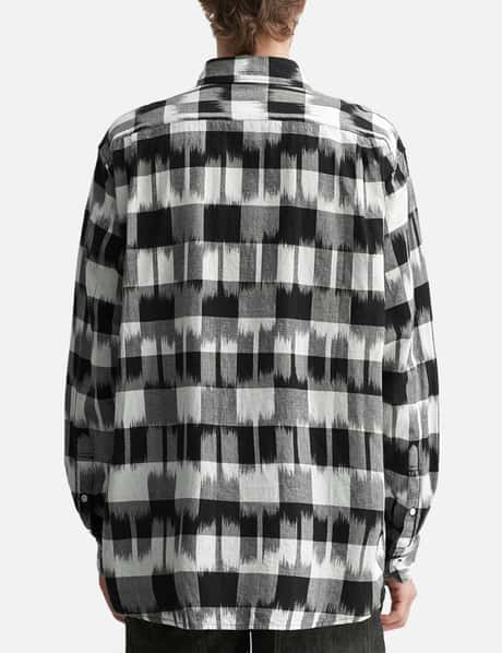 Ikat Check Regular Collar Shirt view 12