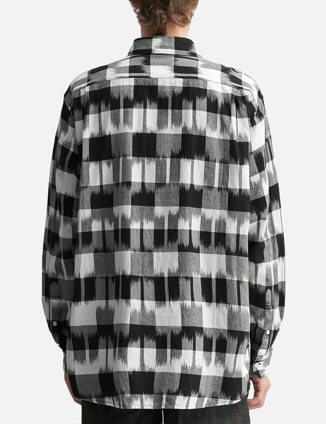 Ikat Check Regular Collar Shirt view 13