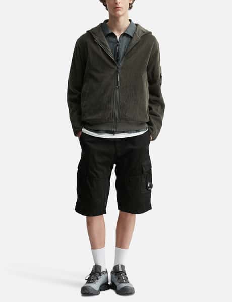 Bermuda Cargo In Satin Stretch view 14