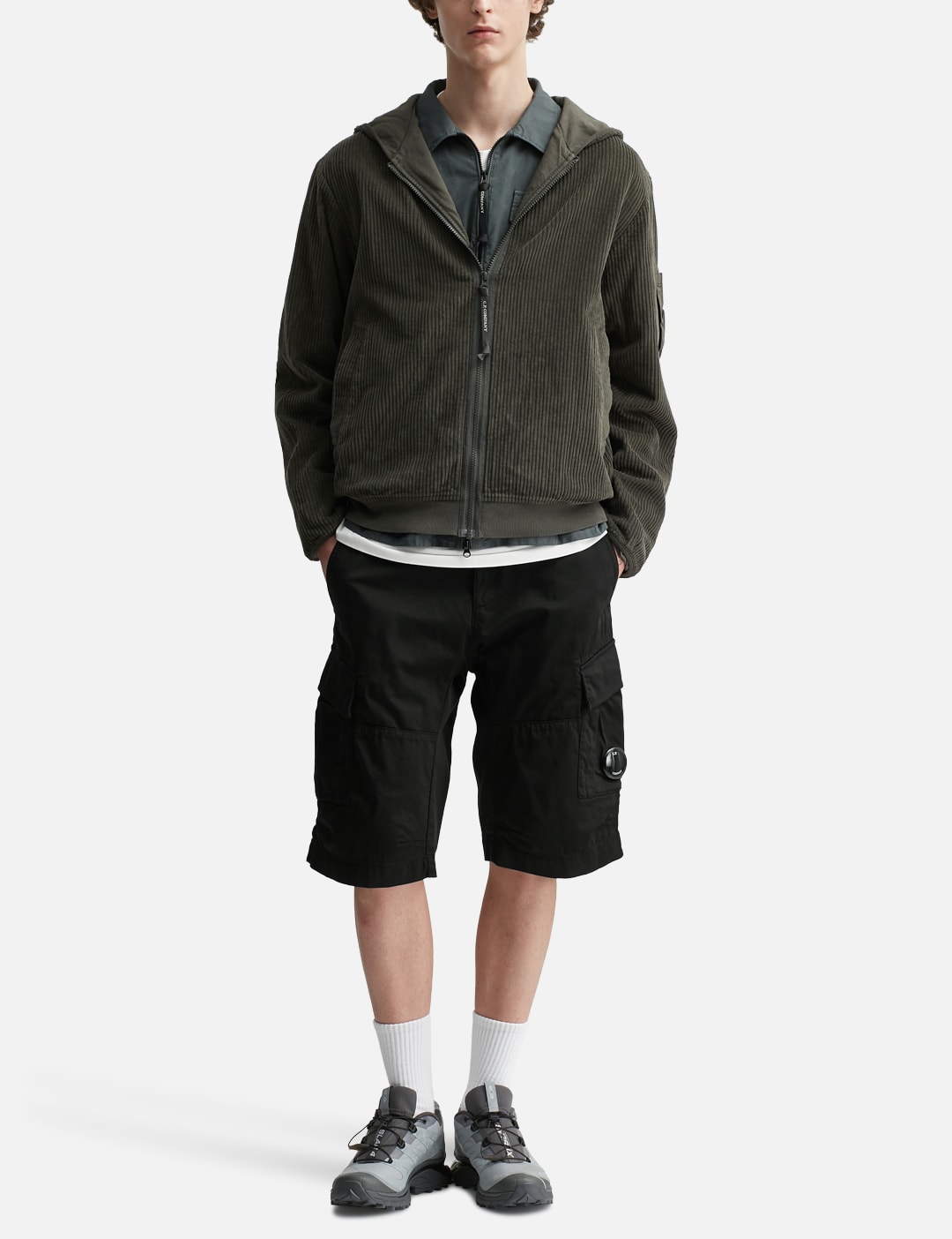 Bermuda Cargo In Satin Stretch view 20