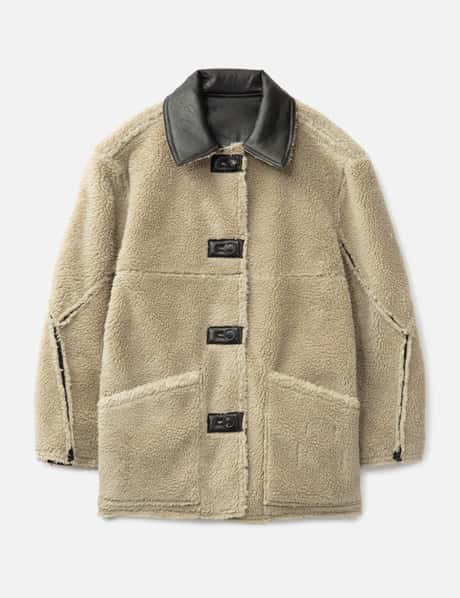 Reversible Fake Shearling Coat view 15
