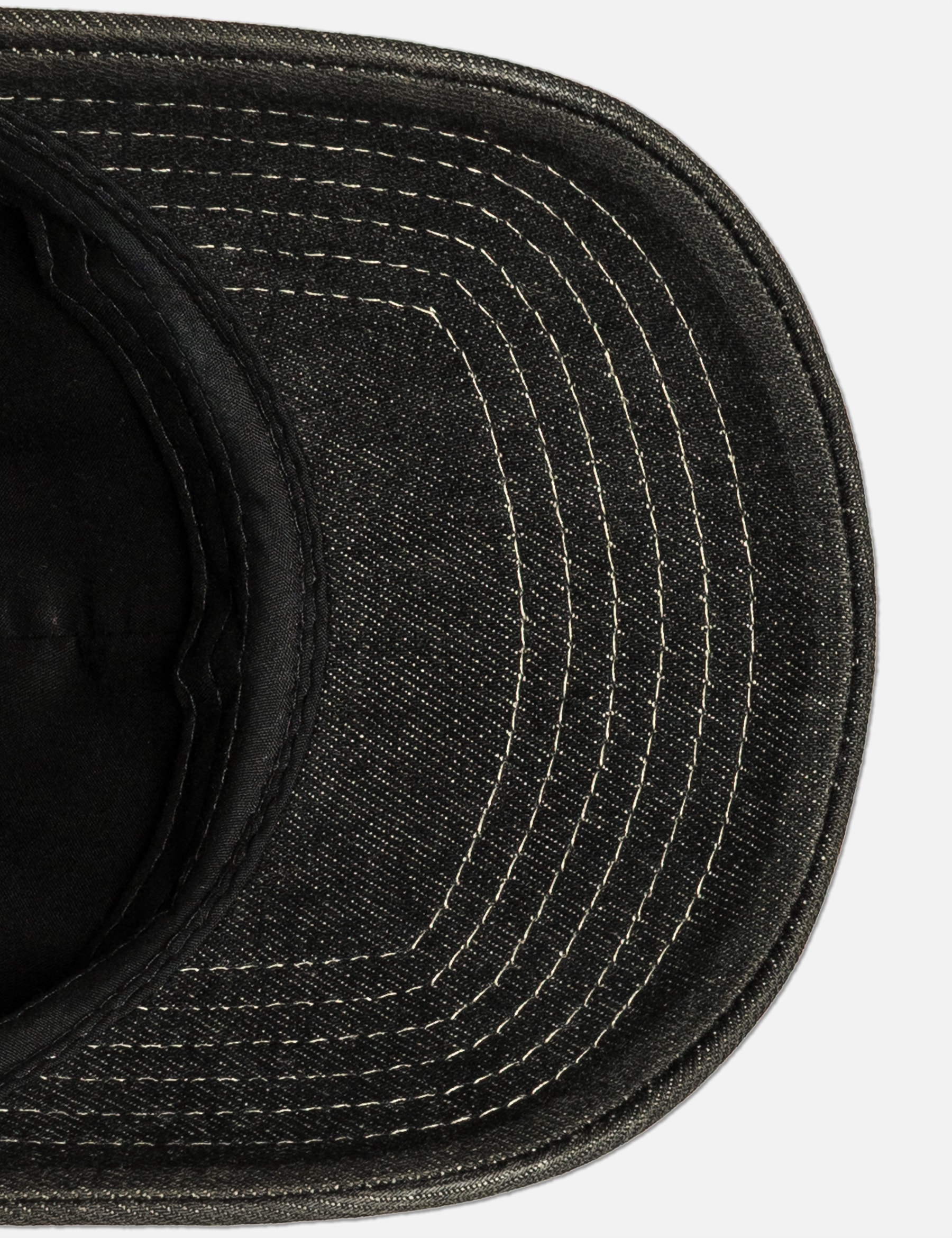 Washed Denim Gothic Oval 6 Panel Cap view 16
