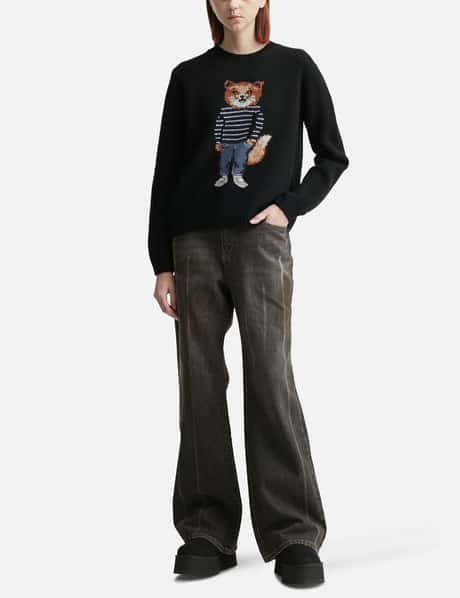 Dressed Fox Intarsia Wool Jumper view 11