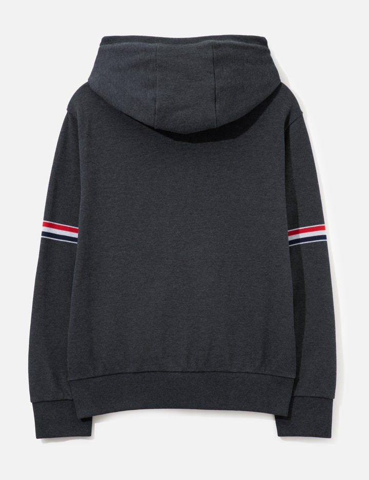 Thom Browne Zipper Hoodie With Striped Armbands