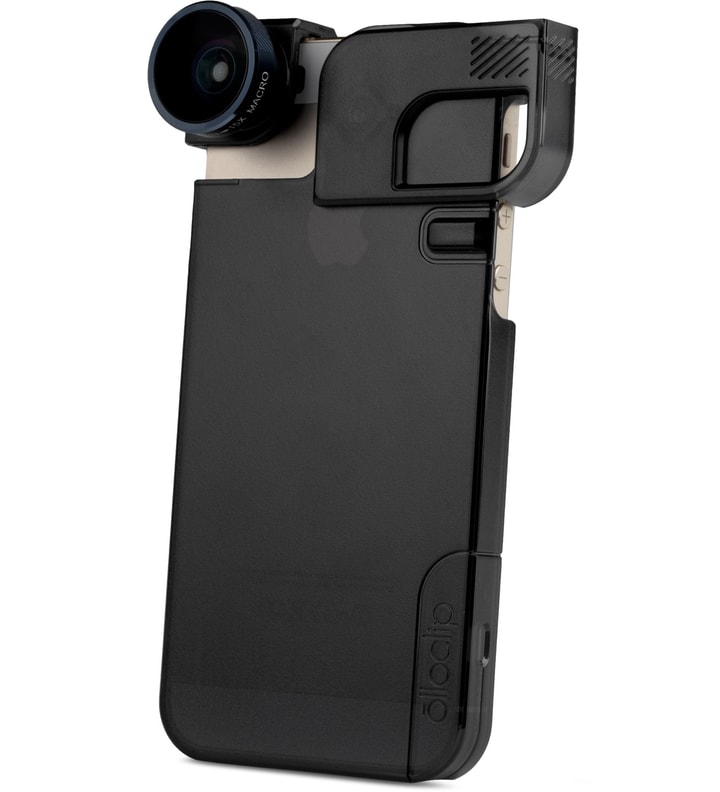 Black Lens/Black Clip and Black Case olloclip iPhone 5/5s: 4 in 1 Lens + Quick Flip Case and Pro-Photo Adapter Placeholder Image