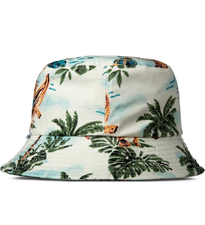 LIFUL Ivory Hawaiian Life Bucket Hat HBX - Main Image