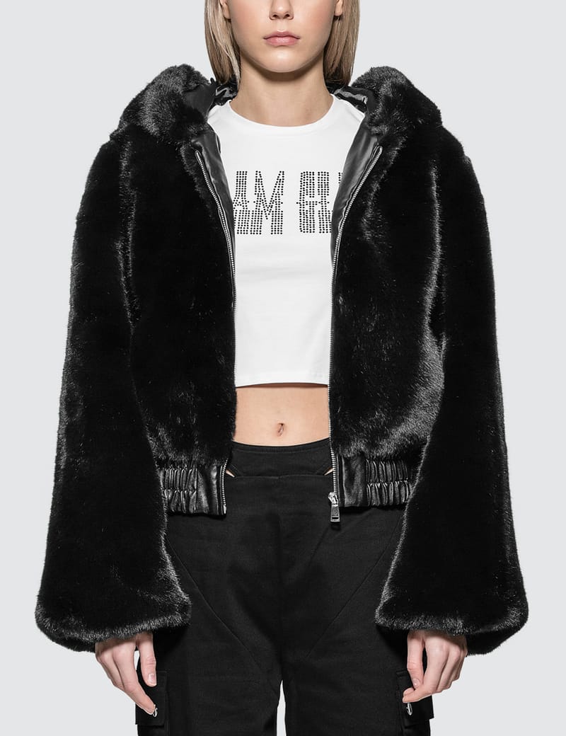 I AM GIA ファー付きダウンジャケット Emily Ratajkowski Just Wore 