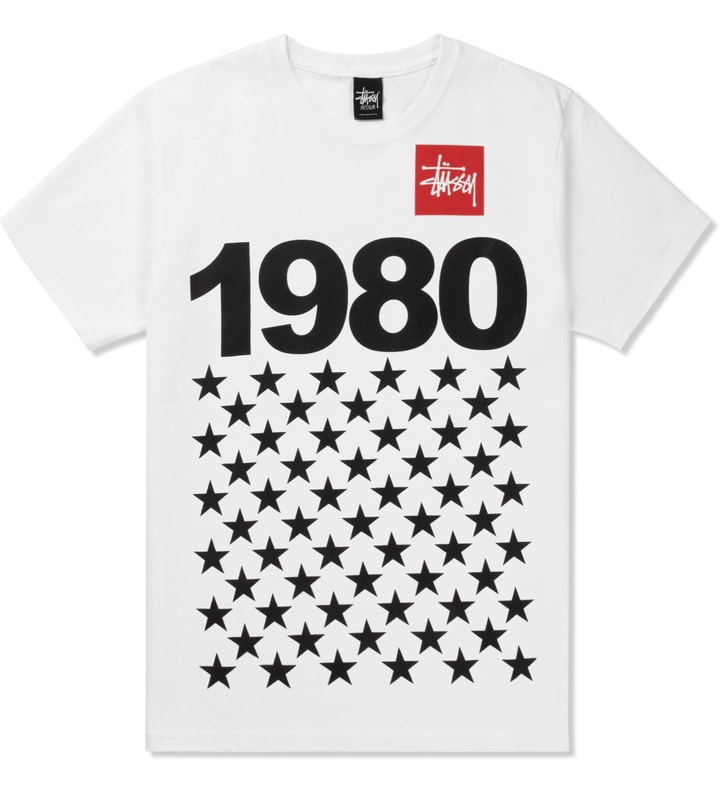 White 1980 Stars T-Shirt Placeholder Image