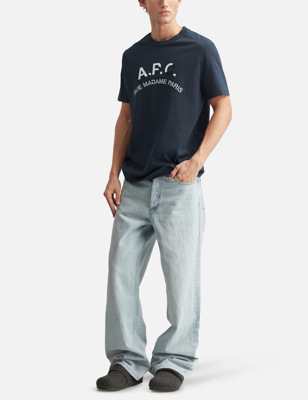 T-Shirt With Vintage-Effect A.P.C. Logo view 20
