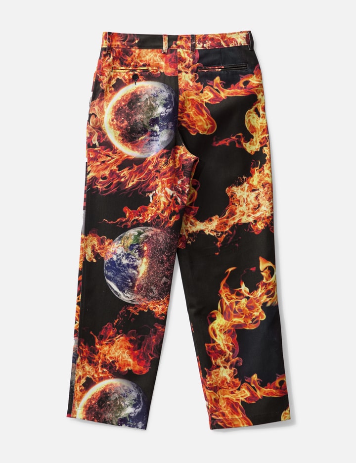 Shop Sky High Farm Workwear World Is Burning Chino Pants In Multicolor