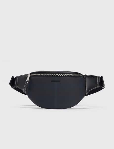 Burberry Exaggerated Check and Leather Mini Bum Bag