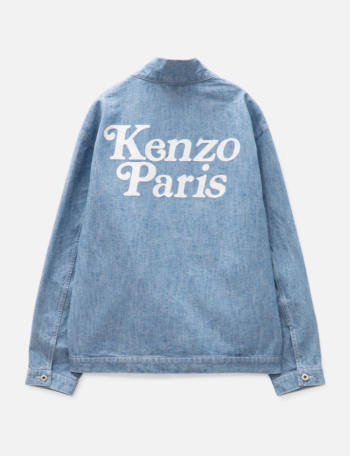 Shop Kenzo By Verdy Embroidered Kimono In Blue